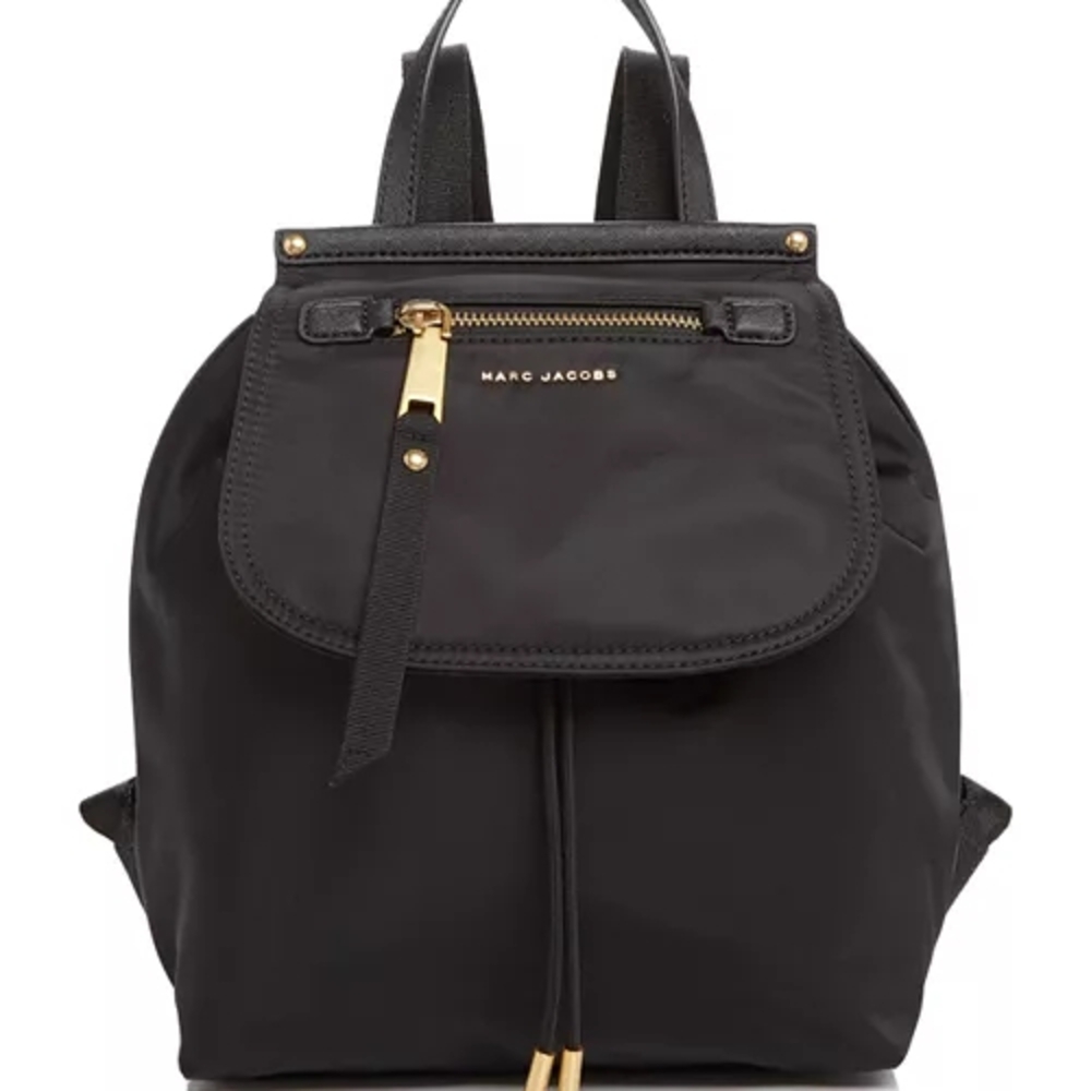 Marc Jacobs Black and Gold Backpack